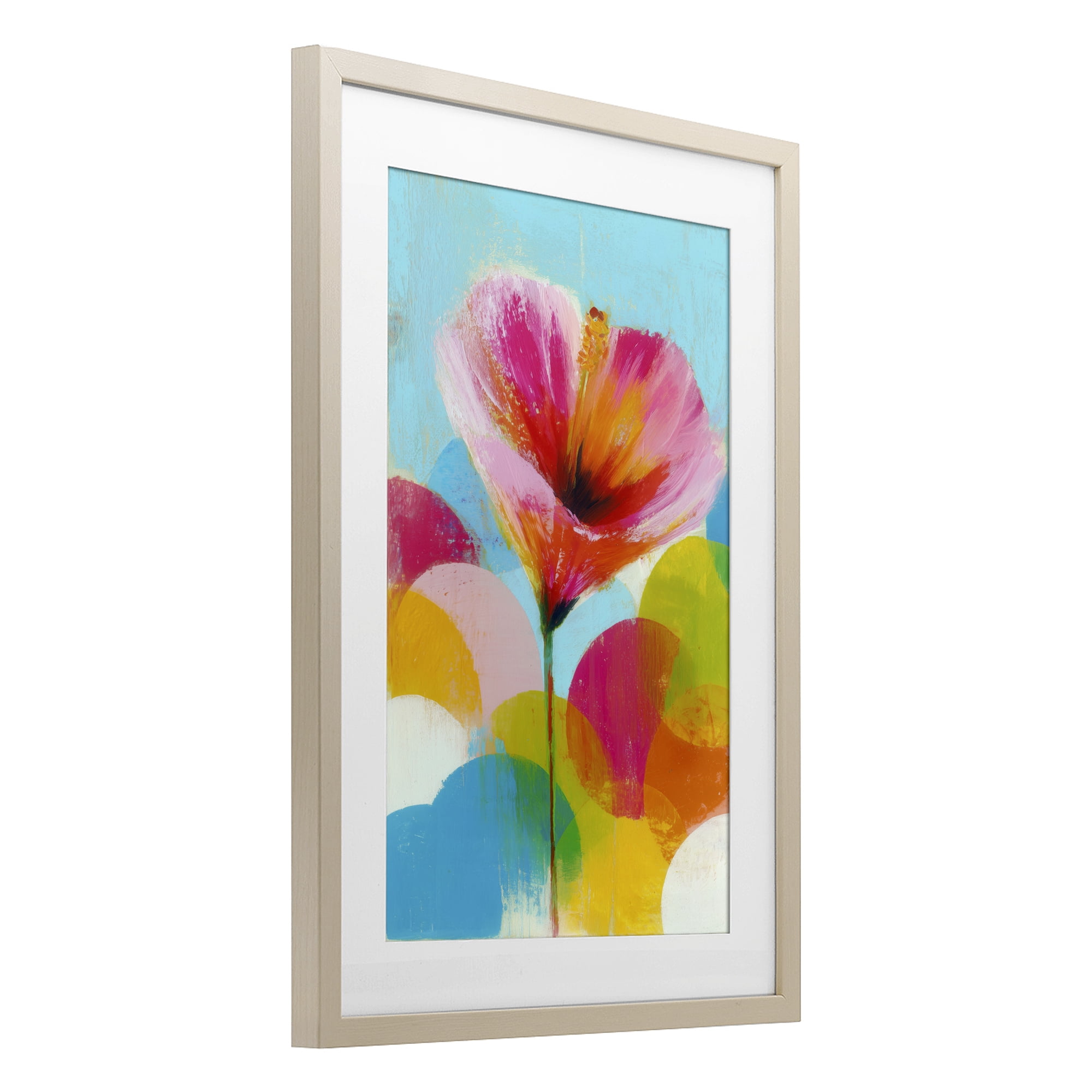 Stupell Industries Hibiscus In The Sun Birch Framed Print Under Glass, design by Chromatic Storm Studio