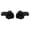 Black, variant on YAHHU Swimming Ear Plugs Soft Silicone Waterproof Dustproof Swim Earplugs Hearing Protection for Water Sports Pools Surfing Snorkeling Pink 1 Pair (1.5 inches / 3.8 cm)