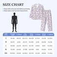 thumbnail image 4 of Naloa Purple Rabbit Men’s Pajamas Set - Long Sleeve Button Down Sleep Shirt and Pajama Bottoms Sleepwear Set-Large, 4 of 7