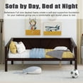 thumbnail image 4 of Bellemave Solid Wood Full Size Daybed, Multifunctional Sofa Bed with Wood Slat Support, Full Bed Frame for Bedroom Living Guest Room (Espresso), 4 of 9