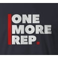 thumbnail image 2 of 9 Crowns Men's One More Rep Funny T-shirt (Navy, Medium), 2 of 3
