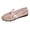 Pink, variant on HXWCHs Breathable Lace Flat Shoes for Women Soft Sole On Comfortable Casual Loafers Lightweight Walking Footwear 8.5 White