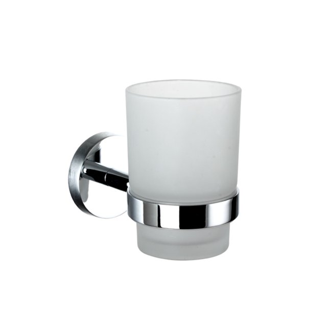Pasta De Dientes Vaso De Vidrio Aleación De Zinc Montado En La Pared Baño Cepillo De Dientes Organizador Soporte Vogacara HA017894-00