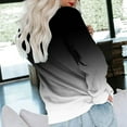 thumbnail image 4 of Dyegold Womens Casual Long Sleeve Sweatshirt Crew Neck Cute Gradient Pullover Tops Oversized Sweater Shirt Fall Fashion 2023, 4 of 5