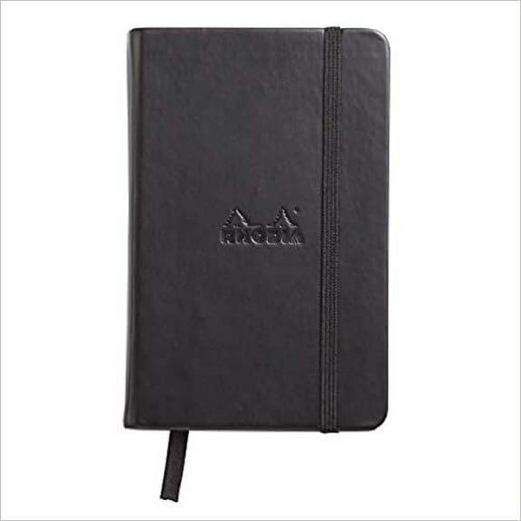 Rhodia Hardcover Webnotebook - Black, 3-1/2" x 5-1/2", Blank