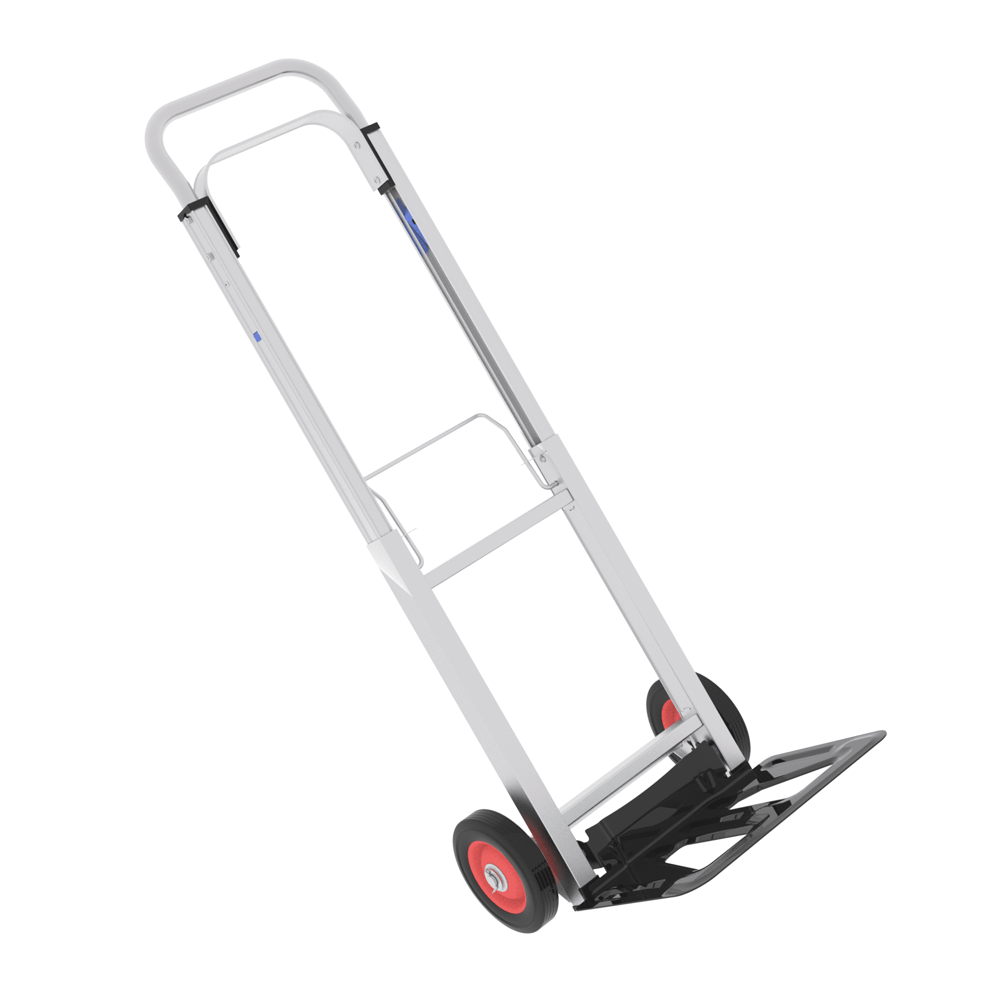 Small Heavy-Duty Moving Dolly for Furniture with Foldable Design & Adjustable Handle 9020-Style, Compact Storage | Metal Frame & Rubber Wheels Black