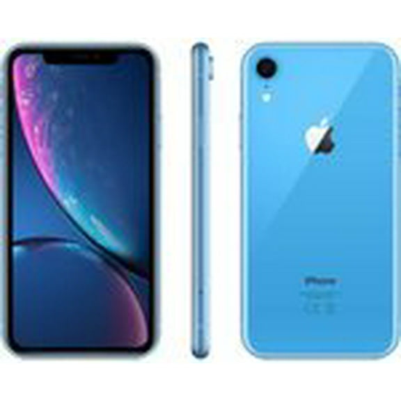 Pre-Owned Apple iPhone XR A1984 64 GB Smartphone, 6.1" LCD1792 x 828, 3 GB RAM, iOS 13, 4G, Blue