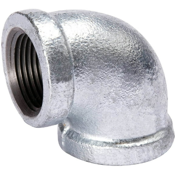 B & K 510-008BG Malleable Galvanized Iron Elbow - 90 Degree 2" Fip