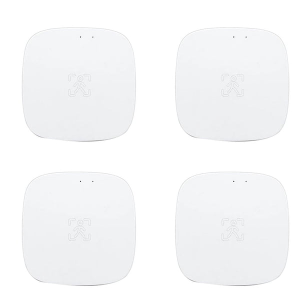 4X Sensor de Presencia Tuya WiFi MmWave con Luminancia DeteccióN de Radar de Microondas PIR Sensor de Movimiento Montaje en Pared