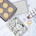 thumbnail image 5 of Yayeee Pot Holders Kitchen Heat Resistant with Pocket 7"x9.8" Cotton Oven Cooking Hot Pads, Rainbows Clouds, 5 of 7
