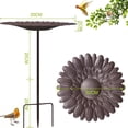 thumbnail image 2 of Oioii Metal Outdoor Garden Bath Hummingbird Feeder with Stake, Hanging Metal Bird Bath Feeders, Durable Hummingbird Feeding Station, for Garden Yard Outdoor Bird Feeding Decor,As Shown, 2 of 4