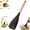 Balck, variant on Cedar and Ash Spoon, Multifunction Spatula Cooking Spoon, Cooking Spoon for Nonstick Cookwares, 2-in-1 Long Wood Head Matte Silicone Scoop Salad Spoons for Cooking Heat Resistant Utensils Kitchen