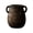 Black, variant on Ceramic Vase with Handles Double Ear, Farmhouse Rustic Vintage Flower Vase for Kitchen Table Centerpiece, Black Country Style Pottery for Dried Flowers or Bouquets