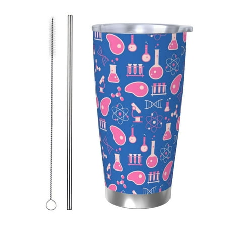 

Junzan Science Experiment for 20oz Stainless Steel Insulated Car Cup with Spillproof Lid - Insulated Coffee Mug Thermal Cup-Straw Two-piece Set