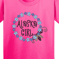 thumbnail image 4 of Inktastic Alaska Girl Forget-me-not Flower Youth T-Shirt, 4 of 5