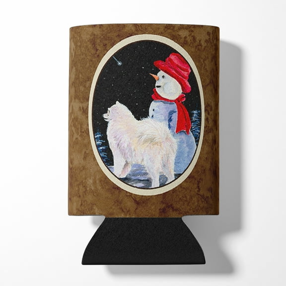 Caroline's Treasures SS8572CC Samoyed Can or Bottle Hugger, Can Hugger, multicolor