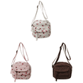 thumbnail image 1 of Lindo Bolso Hombro Fresa Cruzado Pana para Mujer () Blanco, 1 of 9