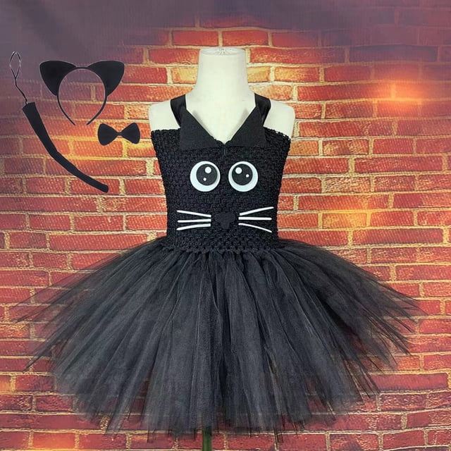 Robe Fille à Volants Sans Manches Robe en Tulle pour Filles Robe d'Été pour Filles Robe d'Anniversaire Robes pour Bébé Fille 8-9 Ans