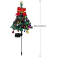 thumbnail image 3 of Christmas Tree Solar Lights Outdoor with 4 Color, 2 Modes Christmas Decorations Garden Lights Xmas Tree LED Waterproof Solar Security Light Yard Decor Decorative Led Light Garden Yard Decor, 3 of 3