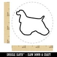 thumbnail image 2 of American Cocker Spaniel Dog Outline Self-Inking Rubber Stamp Ink Stamper - Pink Ink - Small 3/4 Inch, 2 of 7