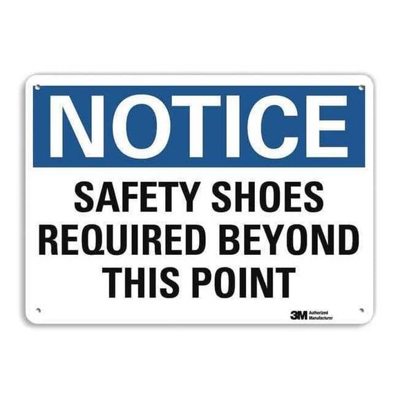 Lyle Notice Sign,10 in x 14 in,Aluminum U5-1507-RA_14X10