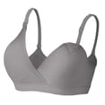thumbnail image 5 of Heydday Nursing Bra, Wirefree Clip Down Maternity Bra, All Stage Pregnancy Postpartum Breastfeeding Bra, Breathable Support Sleep Lounge Bra, Women Seamless Maternity Underwear(Grey1/36), 5 of 5
