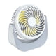 thumbnail image 2 of Ventilador mini recargable blanco, portátil para oficina, dormitorio de estudiantes, uso en el hogar, 2 of 7