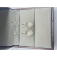 thumbnail image 4 of White Moonstone Silver Earrings- Vintage Earrings-June Birthstone Earring-Flashy Mood Jewelry Gift For Her-Filigree Dangle Earrings, 4 of 13