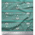 thumbnail image 1 of Soimoi Velvet Fabric Floral Block Printed Craft Fabric by The Yard 58 Inch Wide, 1 of 3
