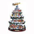 thumbnail image 2 of Escultura giratoria de árbol de Navidad, decoraciones de tren, pasta de ventana, pegatinas, decoración navideña, habitación de invierno, decoración del hogar, 2 of 4