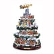 thumbnail image 2 of Escultura giratoria de árbol de Navidad, decoraciones de tren, pasta de ventana, pegatinas, decoración navideña, habitación de invierno, decoración del hogar, 2 of 4