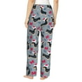 thumbnail image 6 of Pajama Pants Women - Christmas Hat Dachshund Soft Breathable Sleep & Lounge Pants for Women, Comfy Casual Pj Pants Bottoms with Pockets, 6 of 7