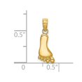 thumbnail image 3 of Pendentif Pied en Or Jaune 14K avec Chaîne, 3 of 4