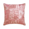 thumbnail image 1 of Euro Pillow Covers, Soft Pink Euro Pillow Shams 26x26 inch (65x65 cm), Satin Euro Sham Covers, Solid Color, Ruched, Textured, Modern Euro Size Pillow Shams - Dreamy Soft Pink, 1 of 4