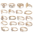 thumbnail image 4 of Xihbxyly Liquidación de verano Juego de 19 piezas de diamantes con forma de gota hueca en forma de estrella., 4 of 7