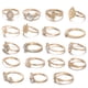 thumbnail image 3 of Ganfancp 19Pcs/Set Diamond Joint Hollow Star En Forma de Gota Set Ofertas Flash 1X Juego de Anillos, 3 of 6