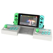 IPEGA Switch Dual Arcade Joystick - Plug-and-Play for 2-Player Games, Turbo Auto-Fire Function, Ergonomic Competitive Fighting Game Pad for Switch/Switch OLED
