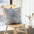 thumbnail image 5 of LALILO Throw Pillow Covers Beautiful Floral With Paisley Black Cushion Cover 18" x 18", 2 Pack, 5 of 6
