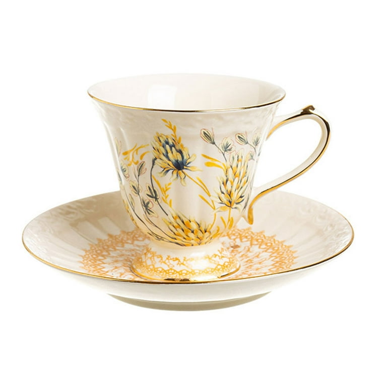 Elegant European Ceramic Tea Cup Set