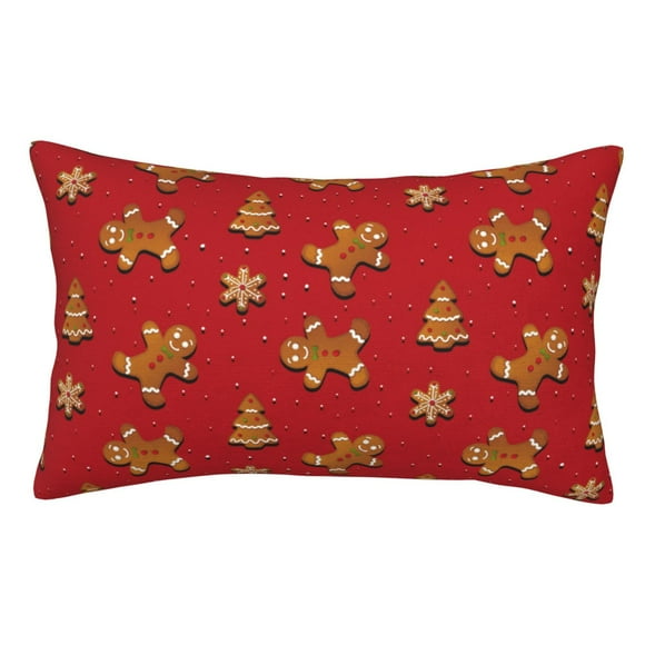 Easygdp Gingerbread Man for Soft Pillow Case Pillow Protectors,Perfect for Sleeping (Pillow Core Not Included)-16"x24"