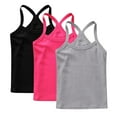 thumbnail image 4 of SHTXOZHI 2/3/4/5 Pack Girls Tank Tops Kids Sleeveless Spaghetti Straps Cami Top Layering Shirts, 4 of 7