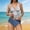 White, variant on Women's Two Piece Swimwear, High Waisted Tankini Top with Shorts, Push Up Padding V-Neck Tummy Control Swimsuit, for Beach Pool Vacation