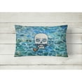 thumbnail image 4 of Skeleton Skull Pirate Canvas Fabric Decorative Pillow, 4 of 4