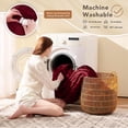 thumbnail image 7 of COWIN Electric Blanket Full Size, Brushed Flannel+Shu velveteen, 10 Heating Levels and 1-8 Hour Automatic Shutdown, Machine Washable, Red, 72 "x 84", 7 of 7