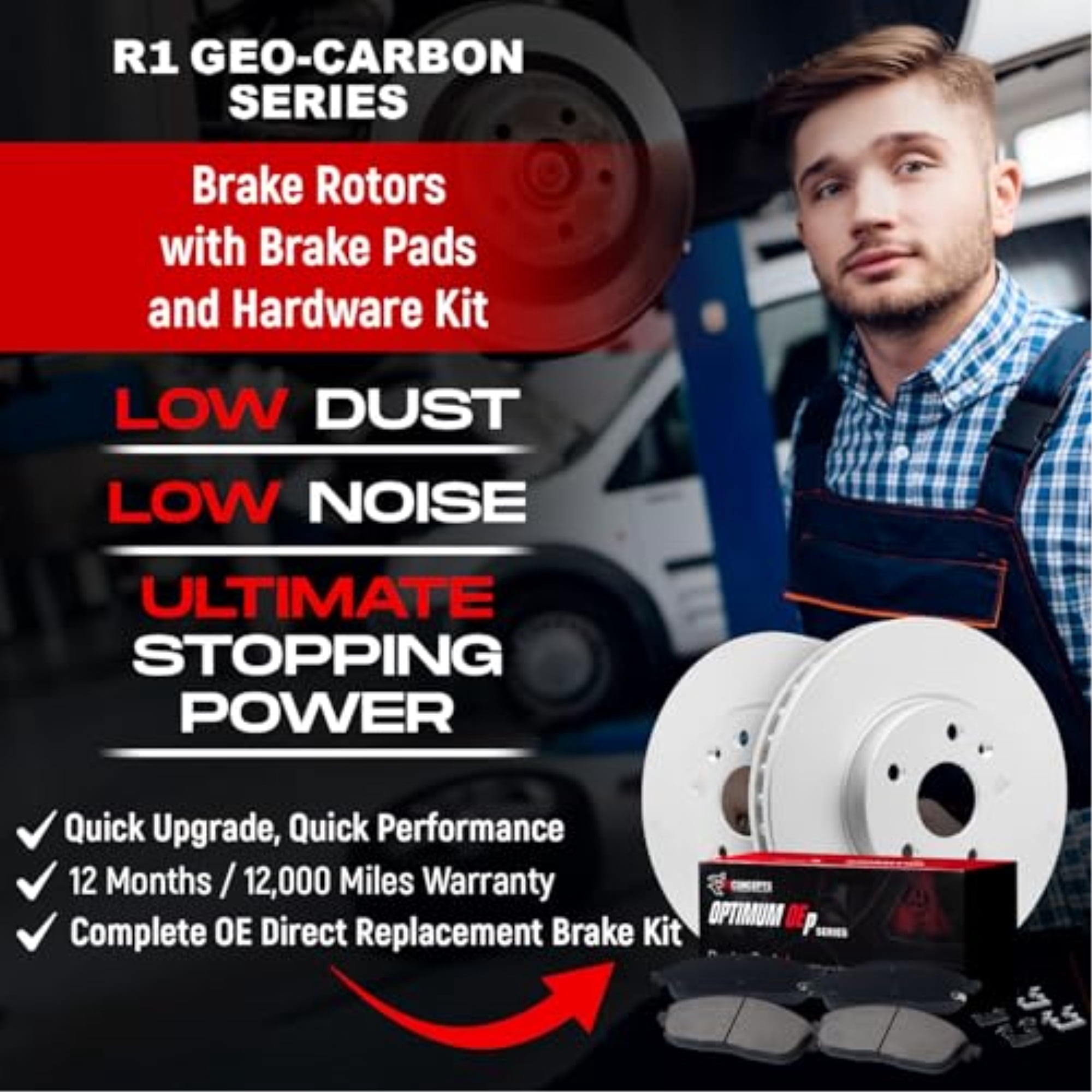 R1 Concepts Wduh1 63136 R1 Concepts Carbon Series Brake Rotors With 5000 Oep Fits select: 2001-2007 MERCEDES-BENZ C, 1996-2002 MERCEDES-BENZ E