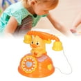 thumbnail image 4 of Juguete De Teléfono Con Forma De Pato, Juguete De Teléfono Fijo Con Cable Componente Electrónico De Plástico Simulado Educativo Encantador Retro Para El Hogar ANGGREK Telephone Toy, 4 of 8