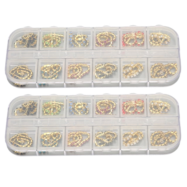 Oubit Nail Rhinestones Jewelry,2box Rhinestones Nail Art Nail Art Decoration DIY Nail Jewelry Industry-Leading Standards