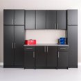 thumbnail image 4 of Wright Home Modern 32" Wood Stackable Wall Cabinet in Black, 4 of 11