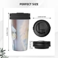 thumbnail image 3 of Fotbe The Cat Looks in the Mirror Printed Insulated Travel Coffee Mug Spill Proof Leak Proof Stainless Steel Coffee Tumbler Reusable Coffee Cups with Lids Thermos, 3 of 8