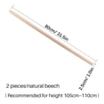 thumbnail image 1 of Yoga Rod,2 Pcs Wooden Sticks Body Stretching Tool Yoga Sticks Leading Edge Technology, 1 of 12